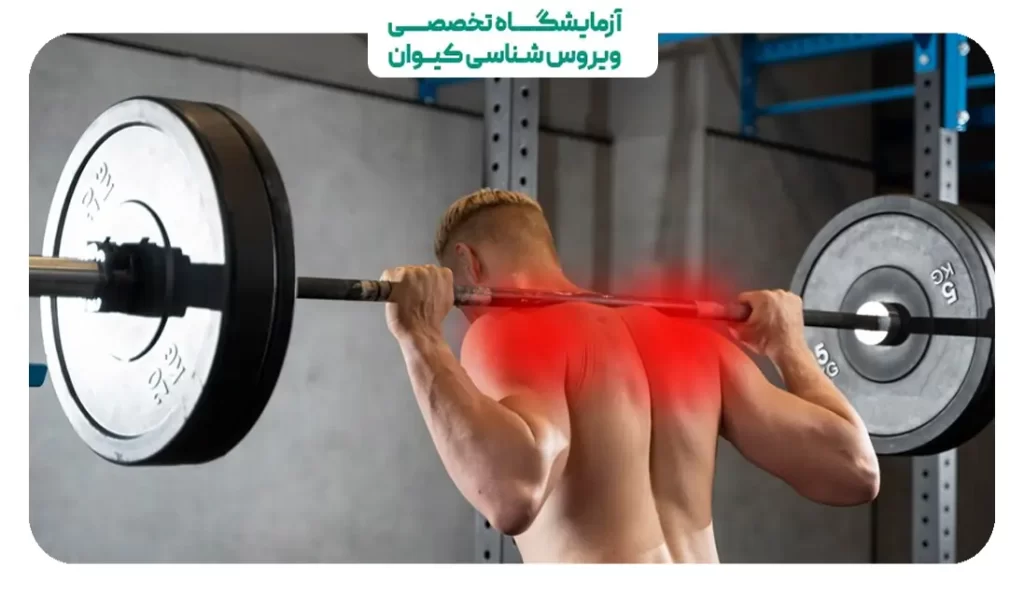 درد پشت شانه در وزنه برداری